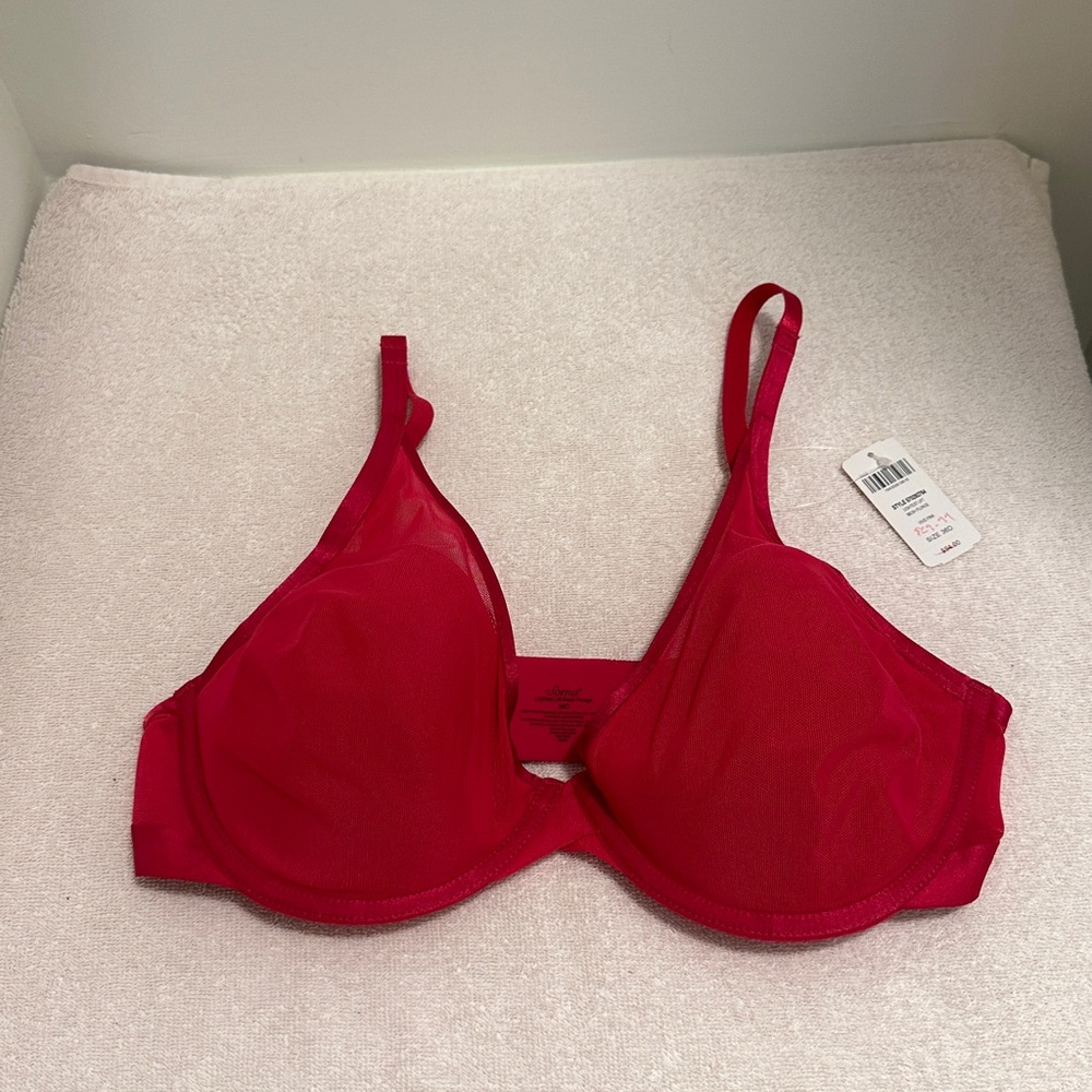 Lightest Lift Mesh Plunge Bra | Size 36D | Color Vivid Pink | SOMA